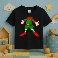 Christmas Elf Big Head Suit Toddler T-Shirt thumb 3