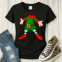 Christmas Elf Big Head Suit Women's T-Shirt thumb 3