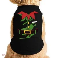Christmas Elf Costume Funny Doggie Tank thumb 0