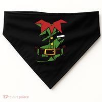 Christmas Elf Costume Funny USA-Made Doggie Bandana thumb 0