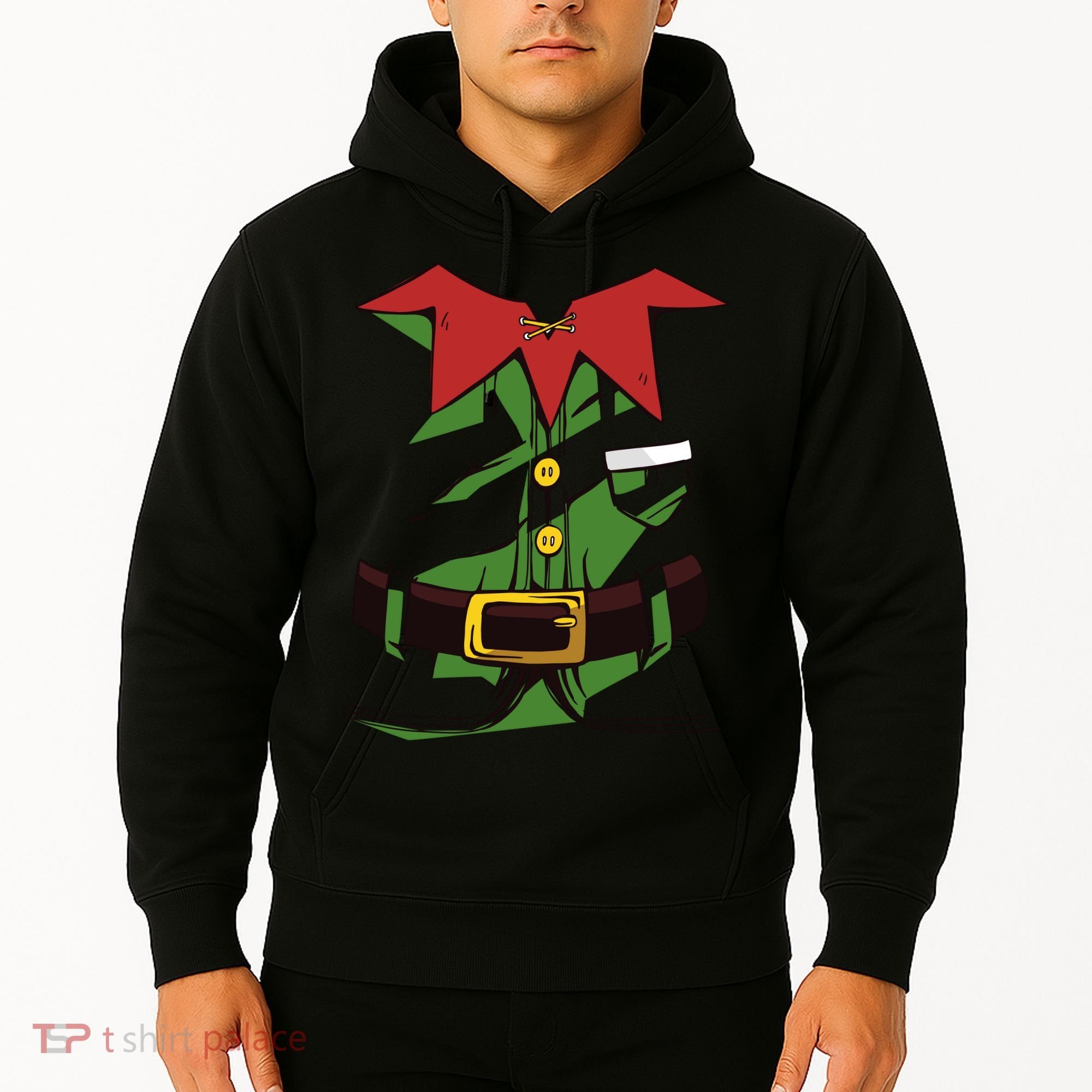 Christmas Elf Costume Funny Hoodie