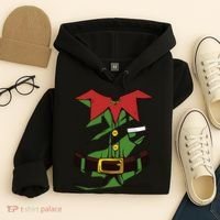 Christmas Elf Costume Funny Hoodie thumb 4