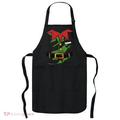 Christmas Elf Costume Funny Apron