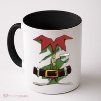 Christmas Elf Costume Funny Coffee Mug thumb 0