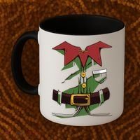 Christmas Elf Costume Funny Coffee Mug thumb 2