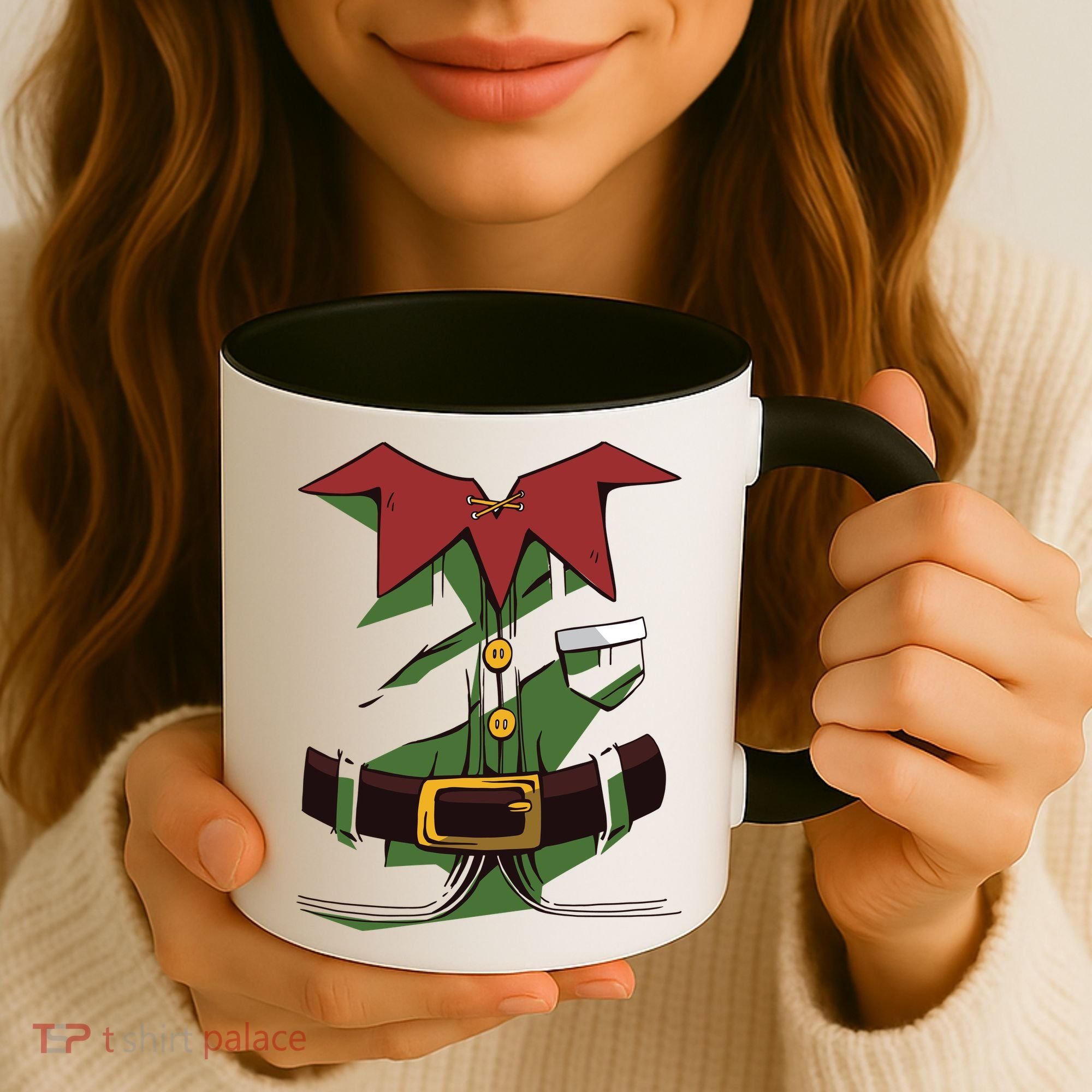 Christmas Elf Costume Funny Coffee Mug
