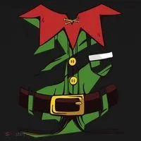 Christmas Elf Costume Funny Women's Hoodie thumb 2