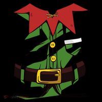 Christmas Elf Costume Funny Ornament thumb 1