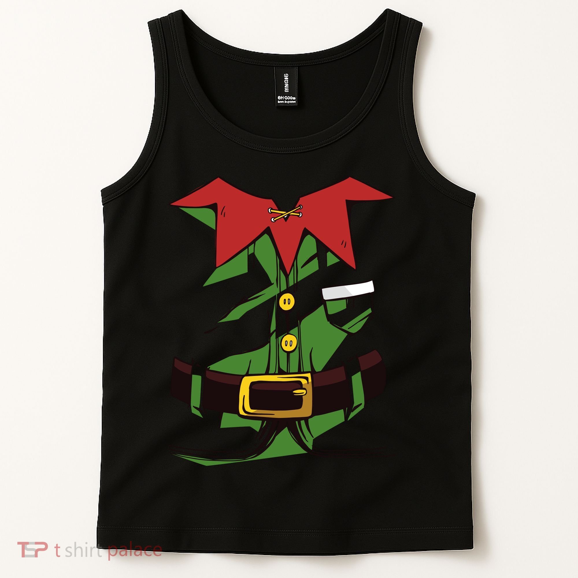 Christmas Elf Costume Funny Tank Top