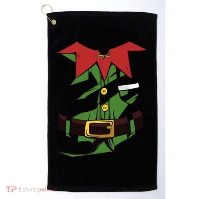 Christmas Elf Costume Funny Golf Towel