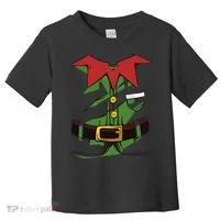 Christmas Elf Costume Funny Toddler T-Shirt thumb 0