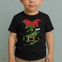 Christmas Elf Costume Funny Toddler T-Shirt thumb 2