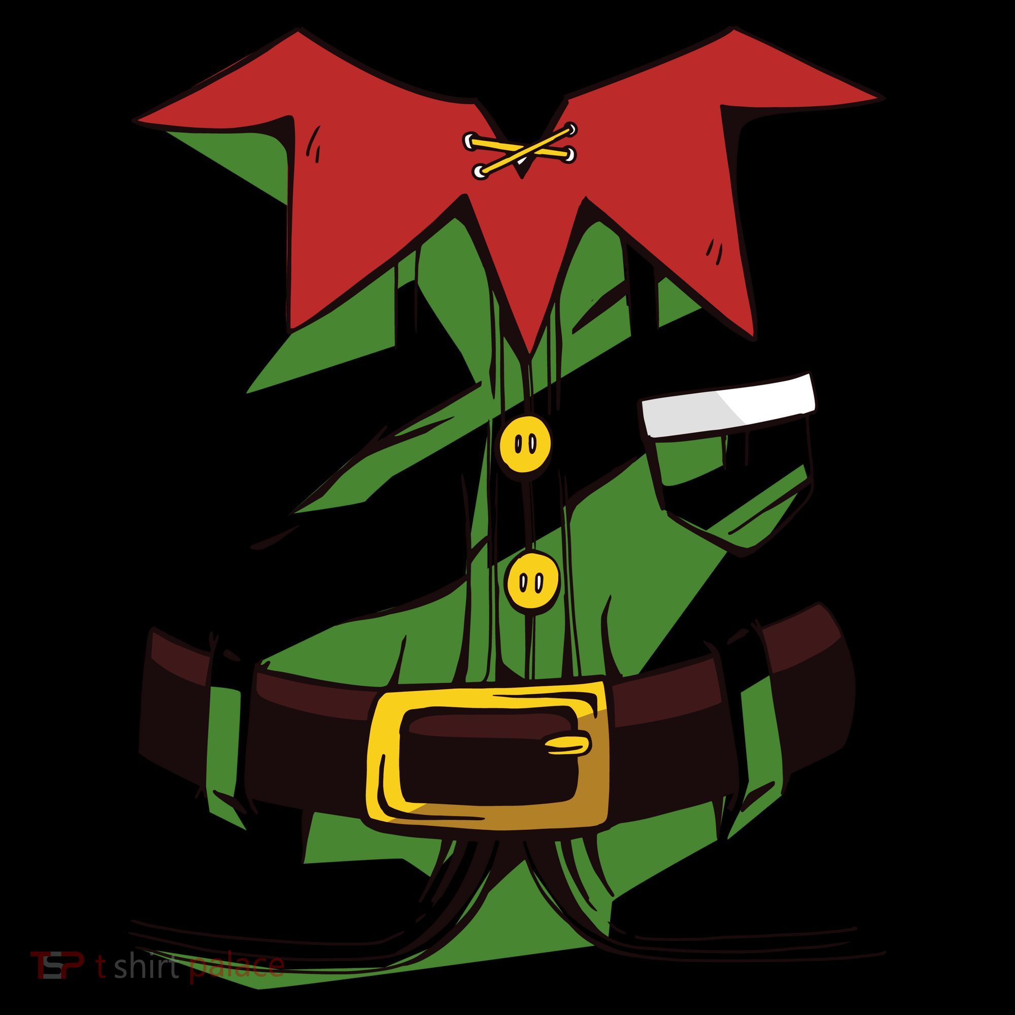 Christmas Elf Costume Funny Toddler T-Shirt