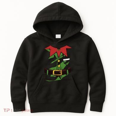 Christmas Elf Costume Funny Kids Hoodie