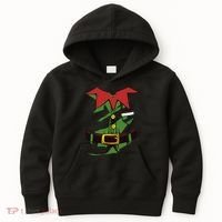 Christmas Elf Costume Funny Kids Hoodie thumb 0