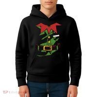 Christmas Elf Costume Funny Kids Hoodie thumb 4
