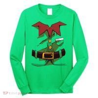 Christmas Elf Costume Funny Long Sleeve Shirt thumb 0