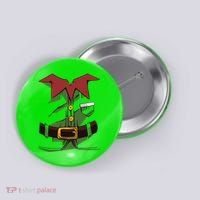 Christmas Elf Costume Funny Button thumb 0
