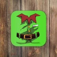 Christmas Elf Costume Funny Coaster thumb 0