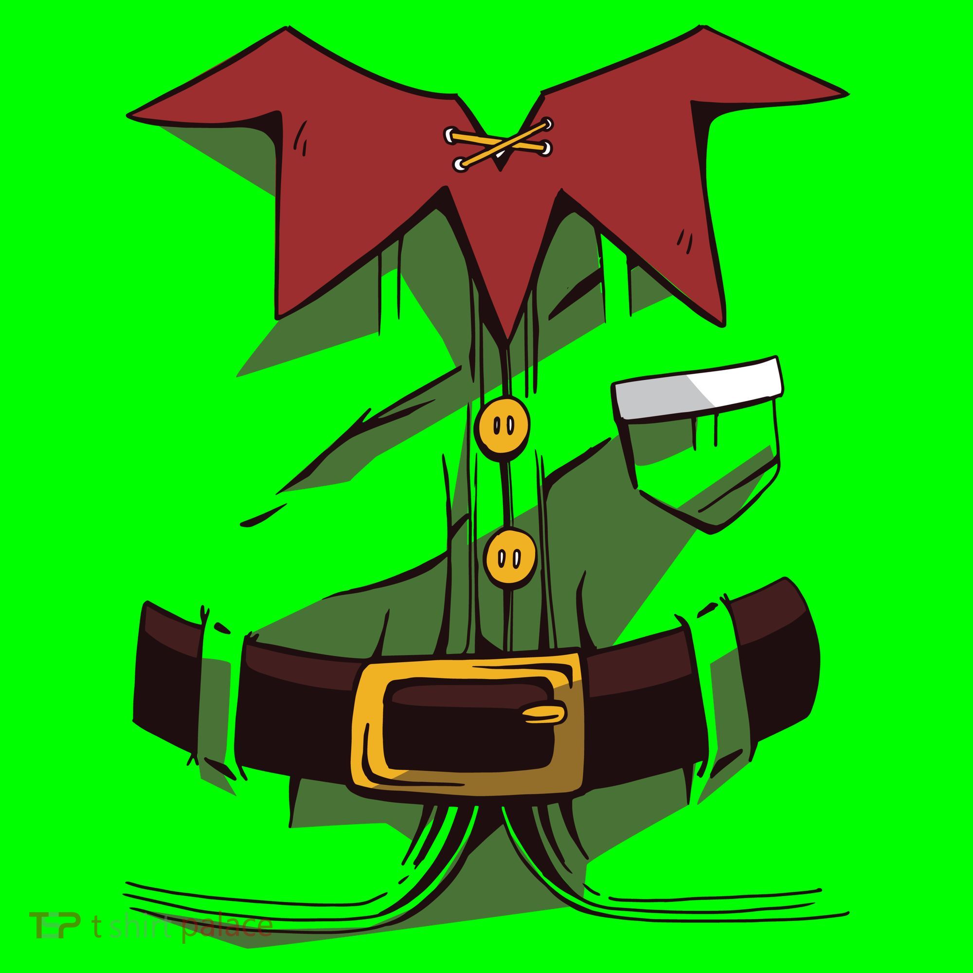 Christmas Elf Costume Funny Coaster