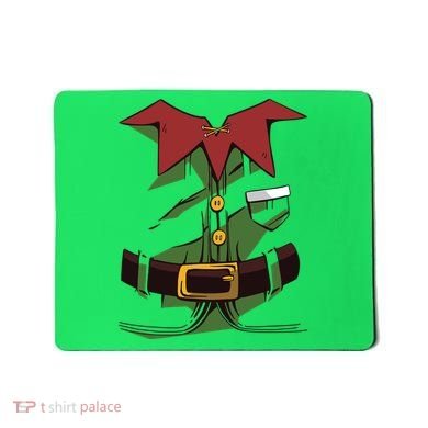 Christmas Elf Costume Funny Mousepad