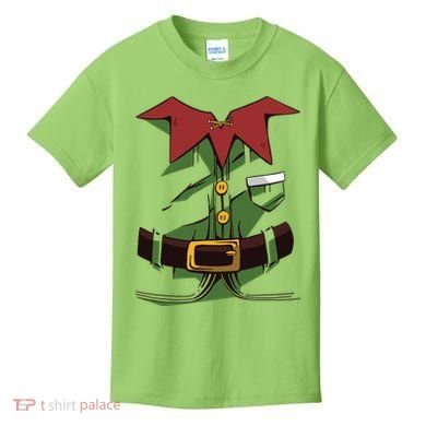 Christmas Elf Costume Funny Kids T-Shirt