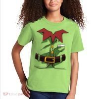 Christmas Elf Costume Funny Kids T-Shirt thumb 2