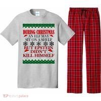 Christmas Elf May Sit On A Shelf But Epstein Didn't Kill Himself Pajama Set thumb 0