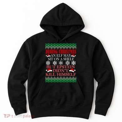 Christmas Elf May Sit On A Shelf But Epstein Didn't Kill Himself Hoodie
