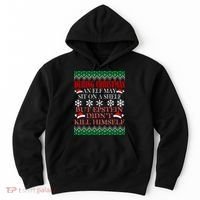 Christmas Elf May Sit On A Shelf But Epstein Didn't Kill Himself Hoodie thumb 0