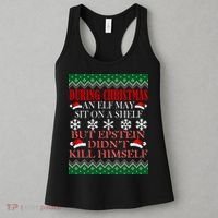 Christmas Elf May Sit On A Shelf But Epstein Didn't Kill Himself Women's Tank Top thumb 3