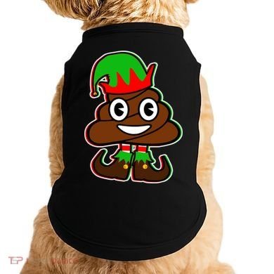 Christmas Elf Poop Emoji Doggie Tank