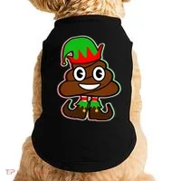 Christmas Elf Poop Emoji Doggie Tank thumb 0
