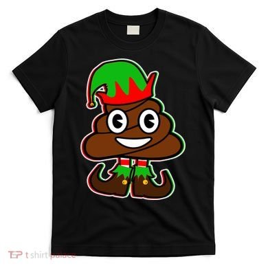 Christmas Elf Poop Emoji T-Shirt