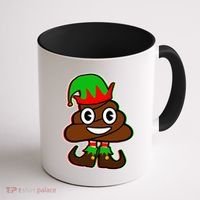 Christmas Elf Poop Emoji Coffee Mug thumb 1