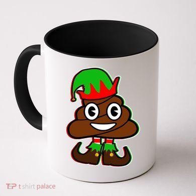 Christmas Elf Poop Emoji Coffee Mug