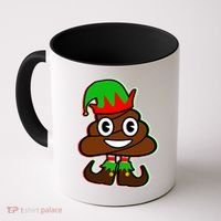 Christmas Elf Poop Emoji Coffee Mug thumb 0
