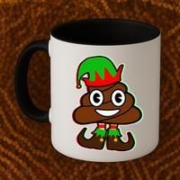 Christmas Elf Poop Emoji Coffee Mug thumb 2