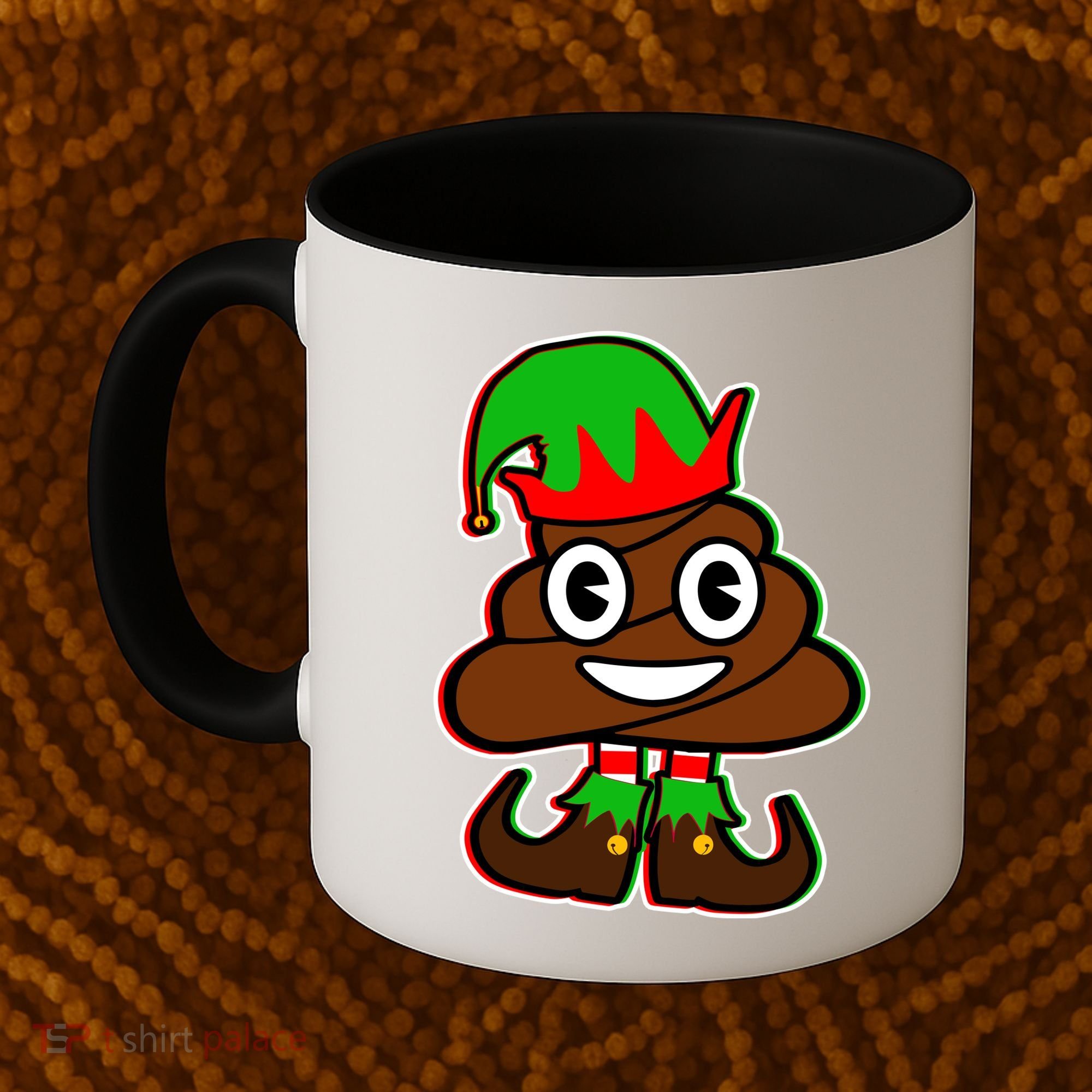 Christmas Elf Poop Emoji Coffee Mug