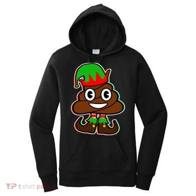 Christmas Elf Poop Emoji Women's Hoodie