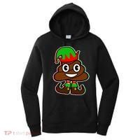 Christmas Elf Poop Emoji Women's Hoodie thumb 0