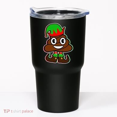 Christmas Elf Poop Emoji Tumbler