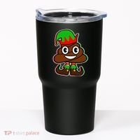 Christmas Elf Poop Emoji Tumbler thumb 0