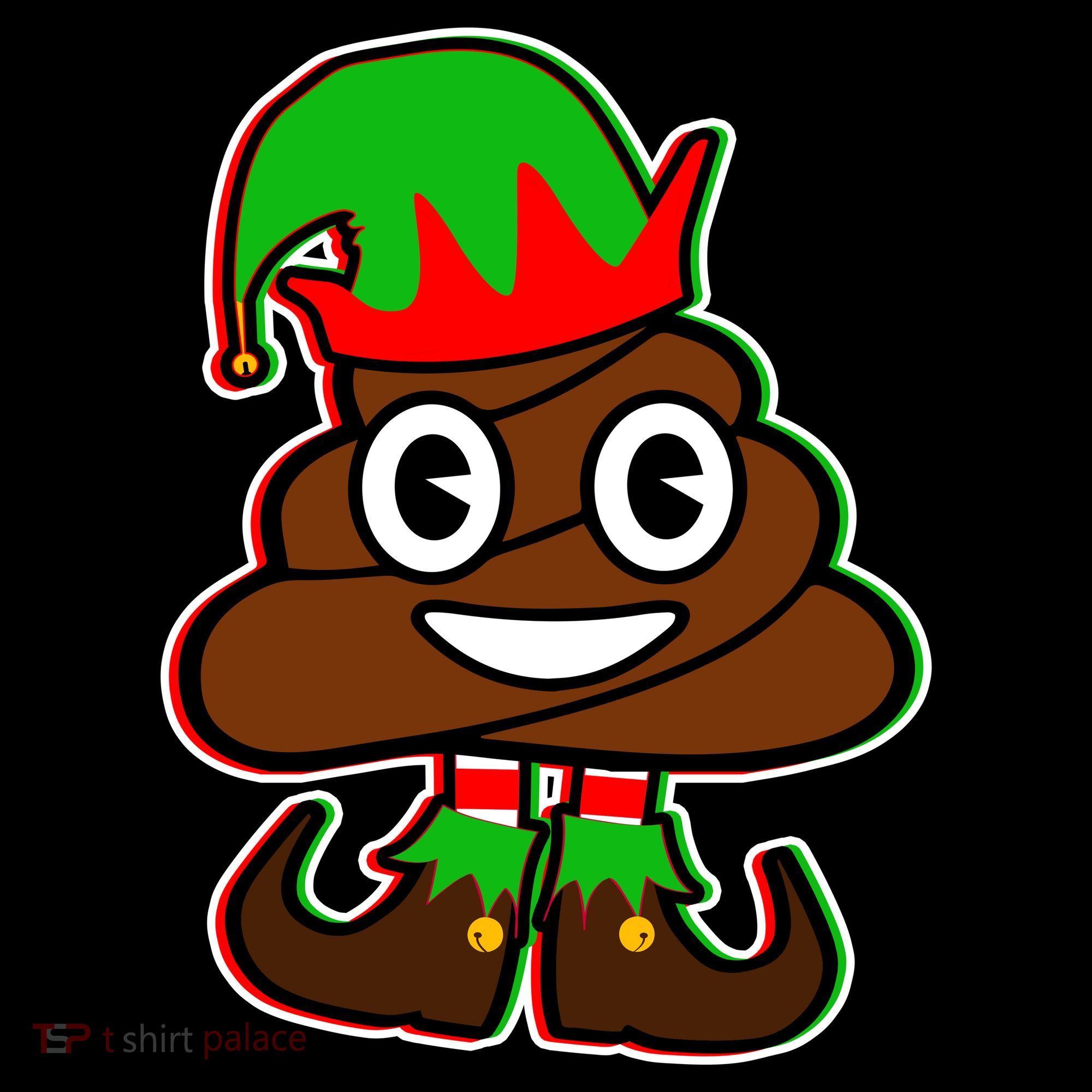 Christmas Elf Poop Emoji Mousepad