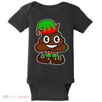 Christmas Elf Poop Emoji Baby Bodysuit thumb 0