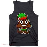 Christmas Elf Poop Emoji Tank Top thumb 0
