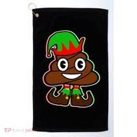 Christmas Elf Poop Emoji Golf Towel thumb 0