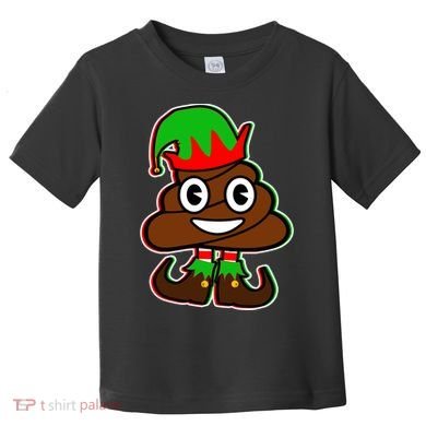 Christmas Elf Poop Emoji Toddler T-Shirt