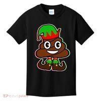 Christmas Elf Poop Emoji Kids T-Shirt thumb 0