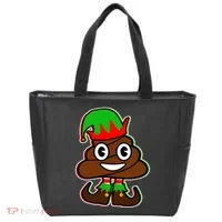 Christmas Elf Poop Emoji Tote Bag thumb 0